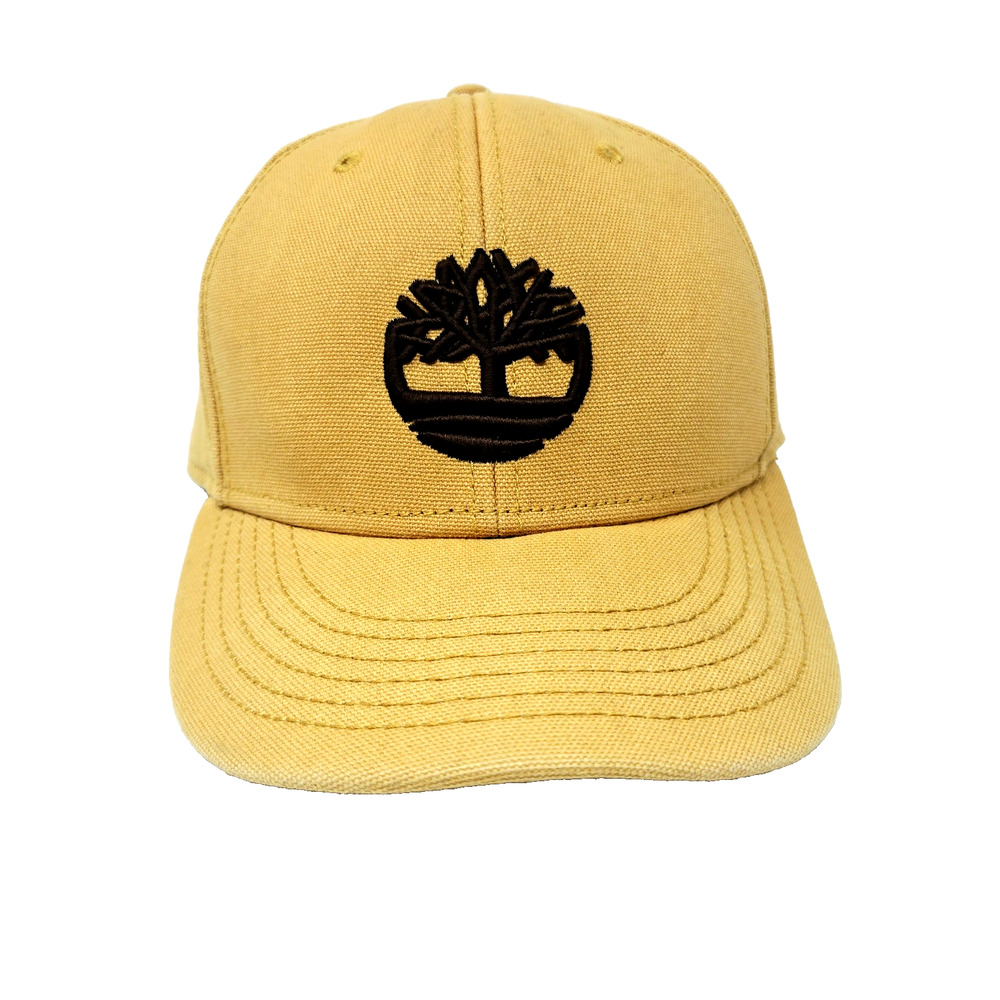 Timberland Snapback Beige Baseball Hat Cap Logo
